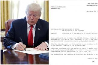 Trump ondertekent de wet